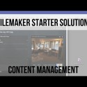 How does FileMaker’s Content Management Starter Solution work?
