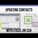 Updating Contacts With Excel or CSV