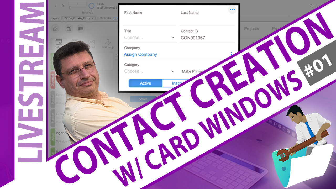 Controlled FileMaker Contact Creation with Card Windows